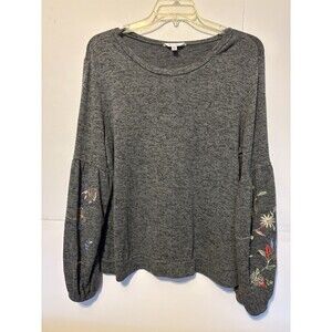 Grey cottage core long sleeve top 2 XL (20) cottage core Bohemian comfortable